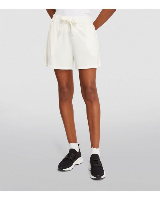 Moncler White High-rise Drawstring Shorts