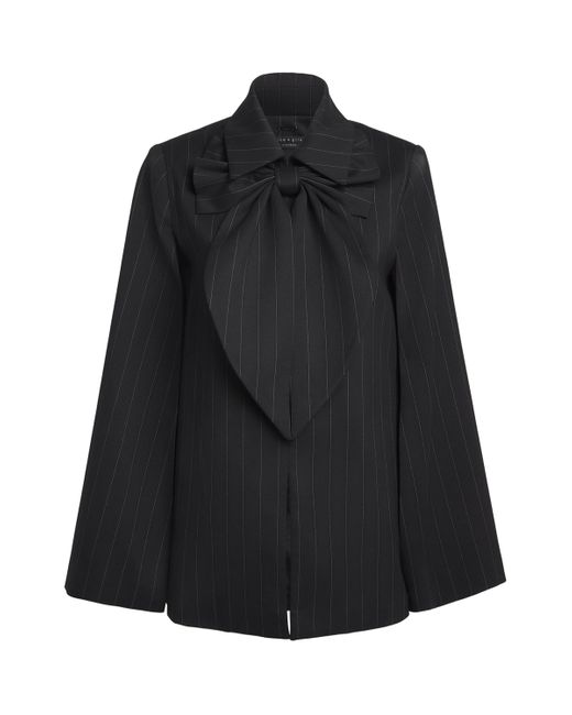 Alice + Olivia Black Adaptable Philippa Cape Jacket