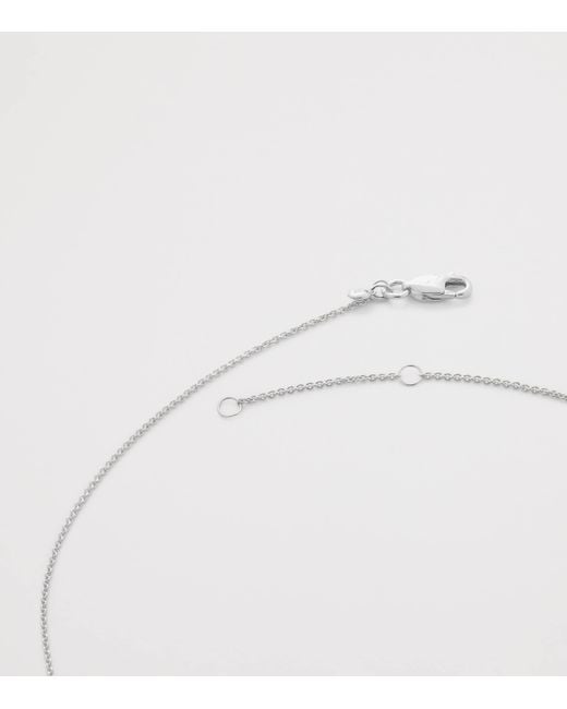 Monica Vinader Natural Sterling And Diamond Heart Necklace
