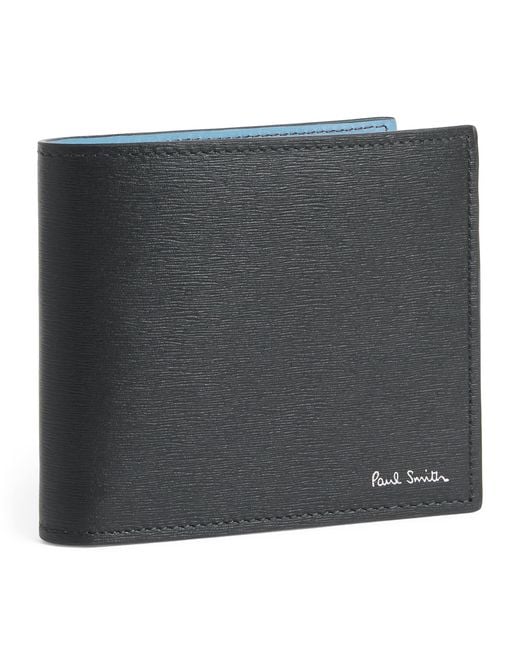 Paul Smith Black Leather Bifold Wallet for men