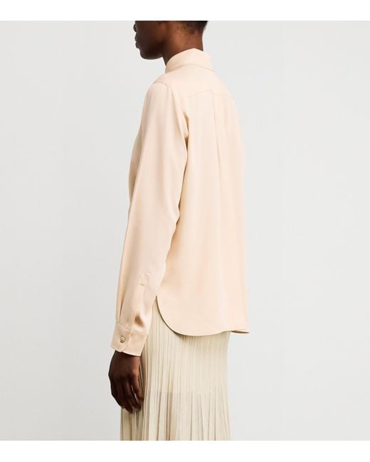 Max Mara Natural Silk Embroidered Shirt