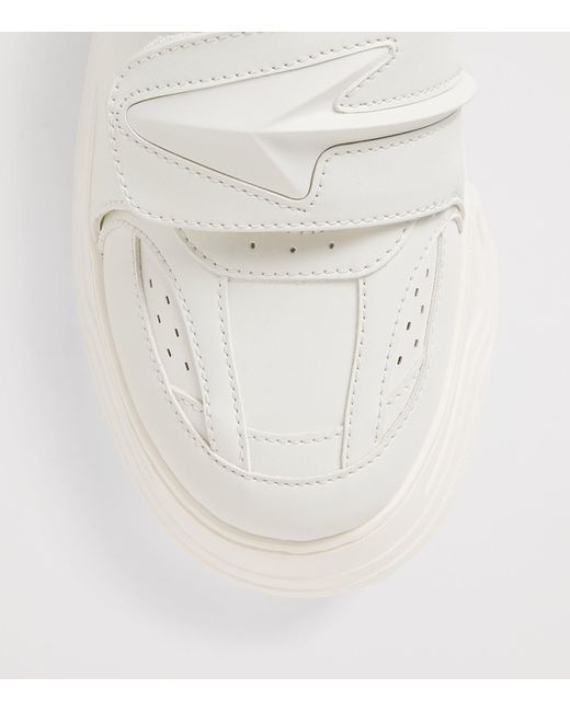 Emporio Armani White Chunky Low-Top Sneakers for men