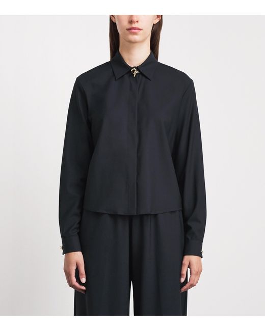 Fabiana Filippi Blue Merino-Blend Shirt
