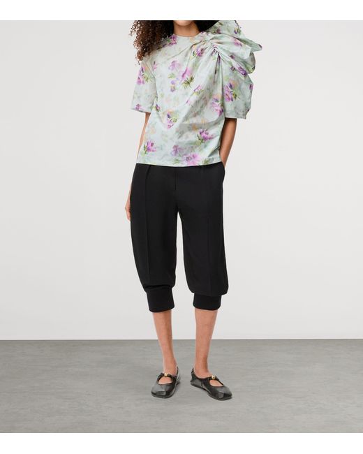 Loewe Blue Logo-Patch Longline Shorts