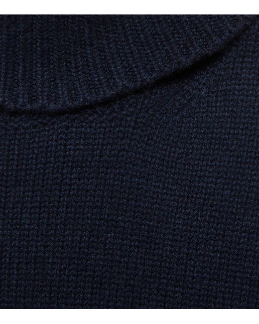 Gucci Blue Cashmere Rollneck Sweater for men