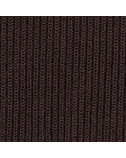 Saint Laurent Brown Cashmere Ribbed Crew-Neck Sweater for men
