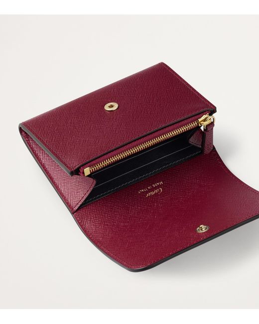 Cartier Red Mini Leather C De Wallet