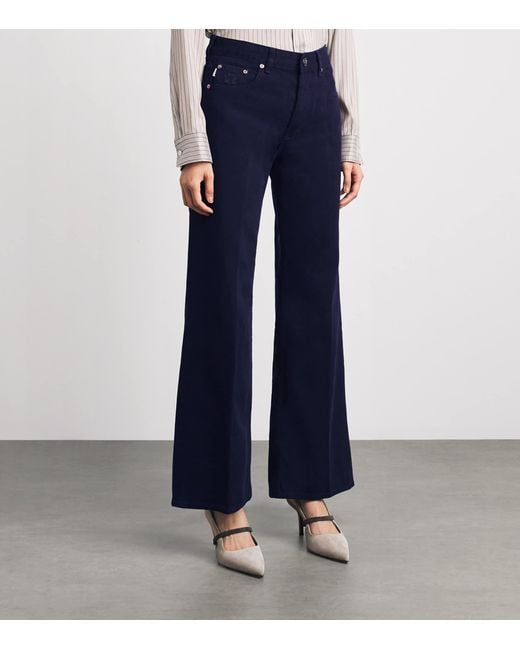 Blazé Milano Blue Clapotis Maline Wide-Leg Jeans