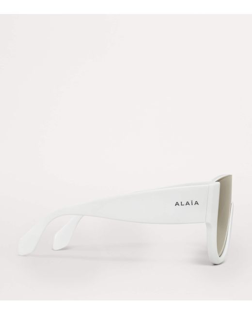 Alaïa Gray Square Sunglasses