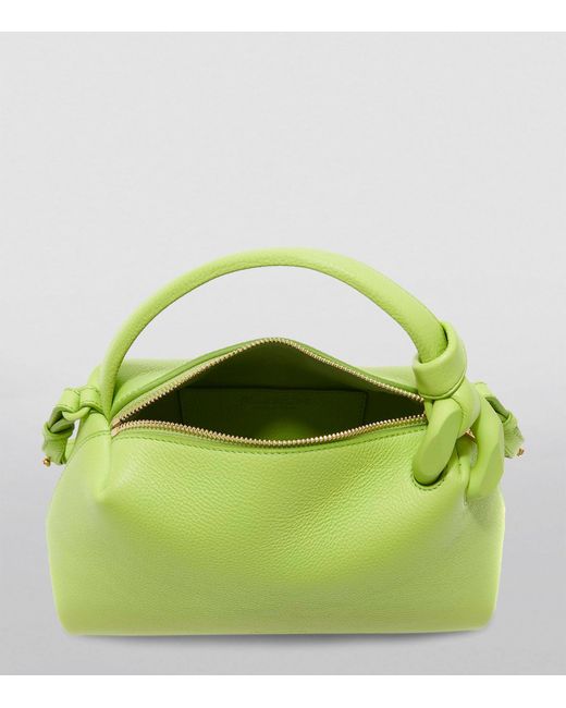 J.W. Anderson Green Small Leather Corner Top-handle Bag