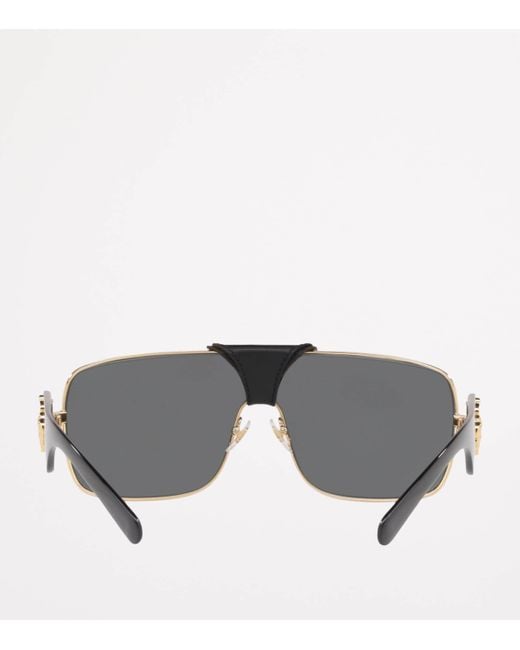Versace Gray Square Sunglasses for men