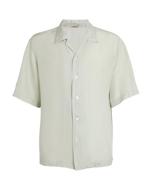 Barena White Silk Relaxed Shirt for men