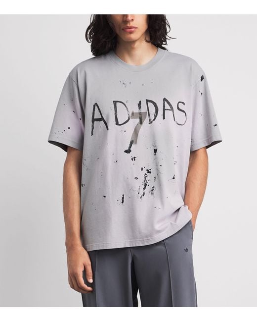 Adidas White X Song For The Mute 7 Printed T-Shirt for men