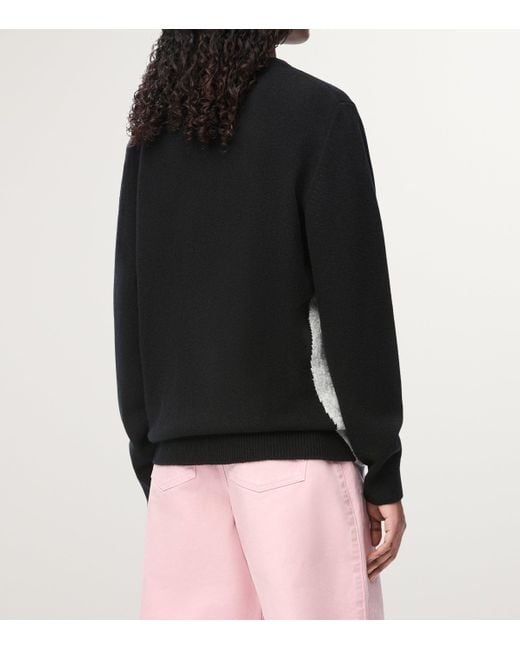 Loewe Black X Suna Fujita Wool-Blend Moon Cardigan