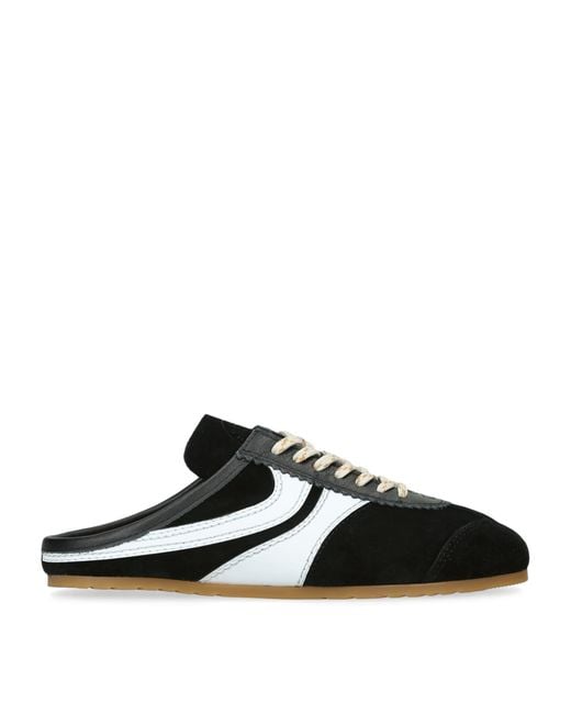 Dries Van Noten Black Suede Dustin Mules