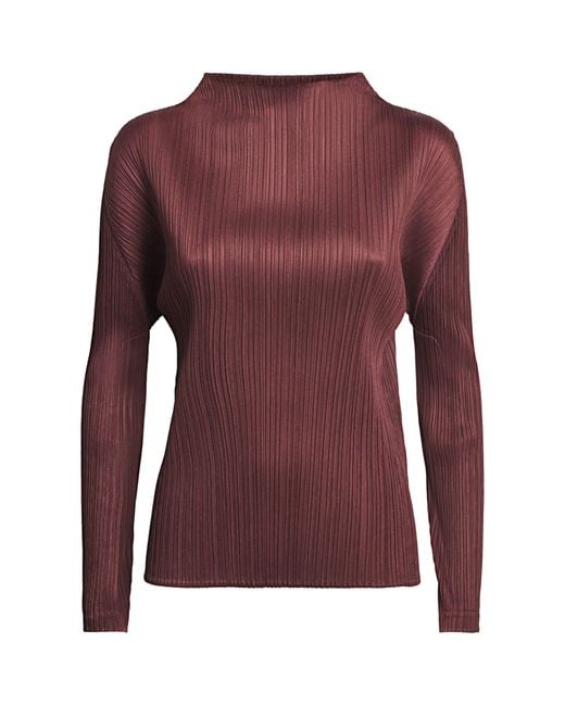 Pleats Please Issey Miyake Purple January Monthly Colours Top