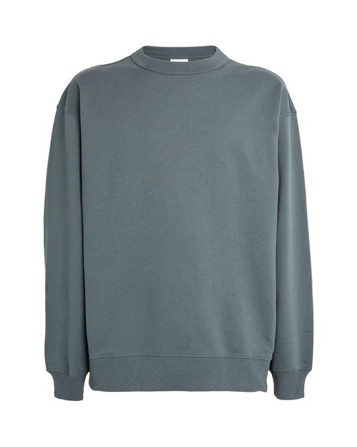 Dries Van Noten Blue Cotton Crew-neck Sweater for men