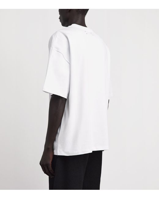 Amiri White Cotton Logo Skater T-Shirt for men