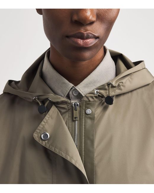 Yves Salomon Brown Waterproof Technical Parka