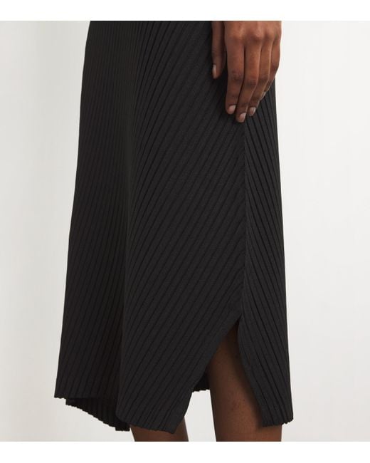 Issey Miyake Black Linen Like Pleats Dress