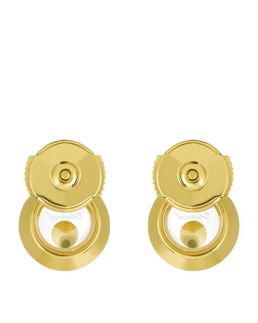 Chopard Metallic And Diamond Happy Diamonds Icons Earrings