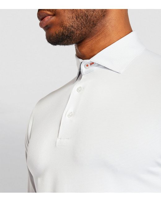Kjus White Long-sleeve Core Soren Polo Shirt for men