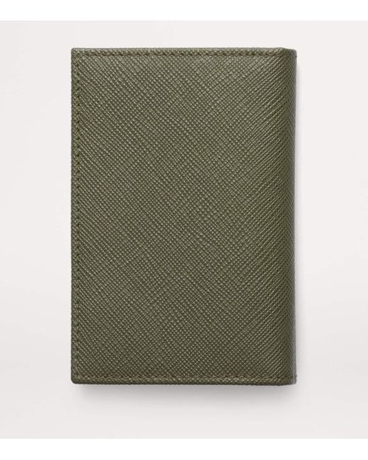 Prada Green Saffiano Leather Bifold Wallet for men