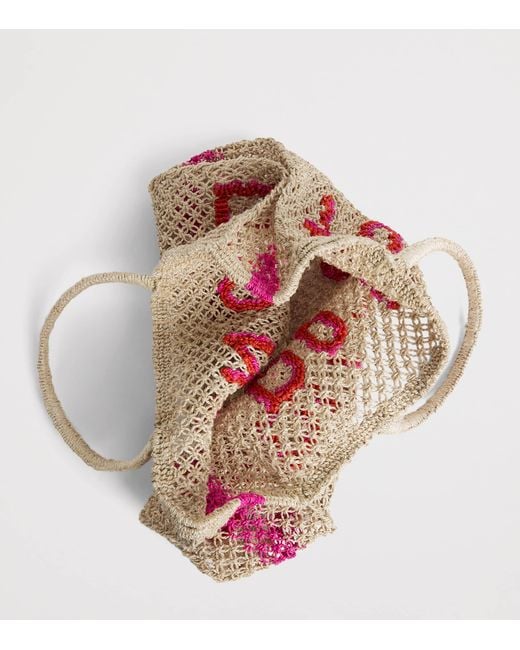 The Jacksons Red Jute Do Not Disturb Tote Bag