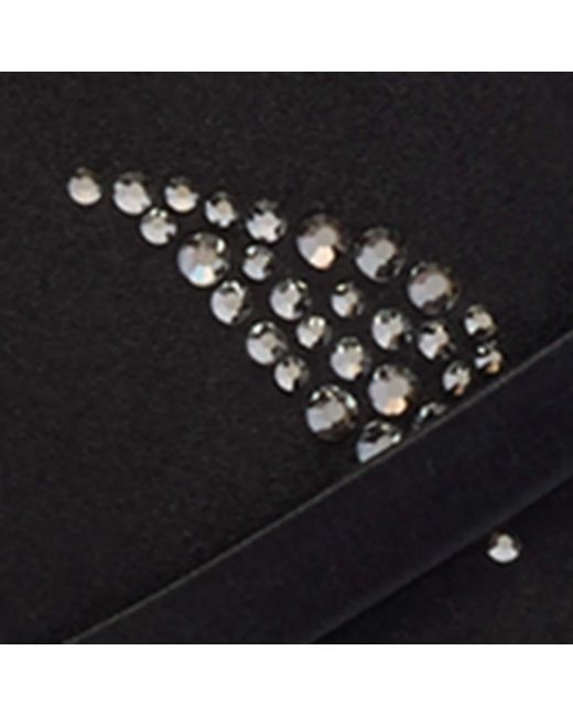 Malone Souliers Black Satin Embellished Maureen Mules 100