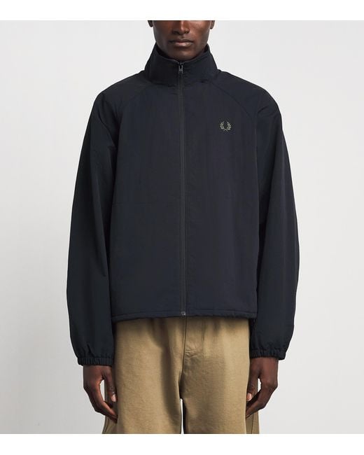 Fred Perry Blue Taslan Oversized Shell Jacket for men