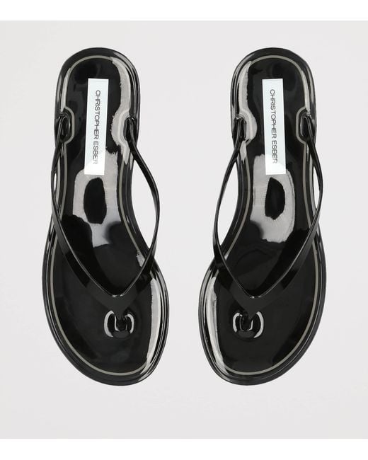Christopher Esber White Jo Flip Flops