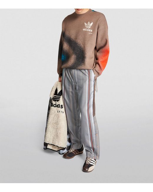 Adidas Gray X Song For The Mute Striped Sweatpants for men