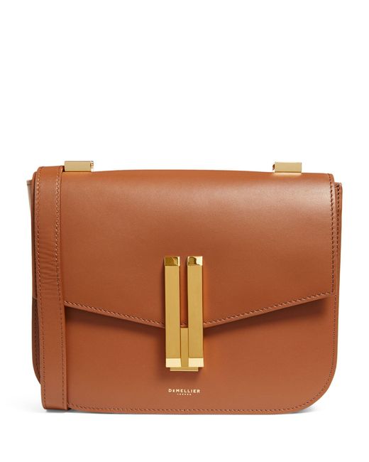 DeMellier London Brown Leather Vancouver Cross-body Bag