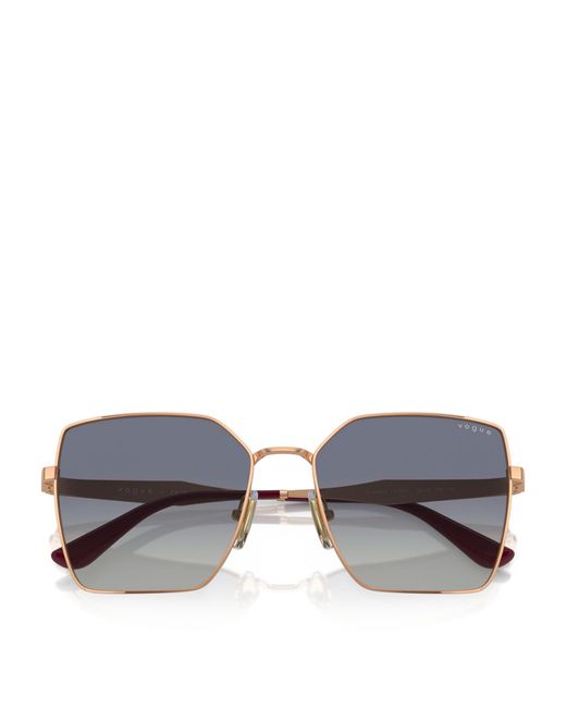 Vogue Gray Metal Square Sunglasses