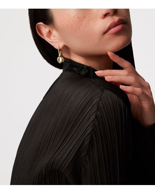 Cartier Metallic And Diamond Grain De Café Drop Earrings