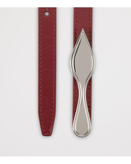 Christian Louboutin Red Bettina Double Leather Bracelet