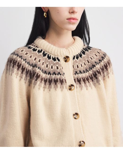 Doen Natural Wool-Blend Clarke Cardigan