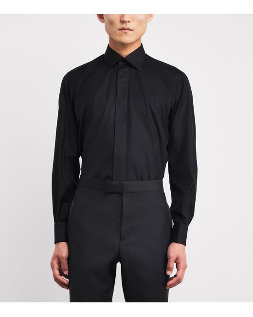 Brioni Black Cotton Shirt for men