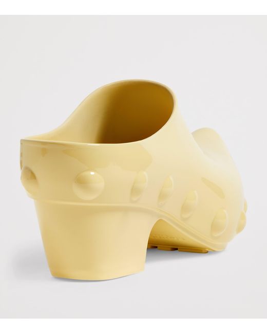 Bottega Veneta Natural Curved-Toe Gondola Clog Mules 65