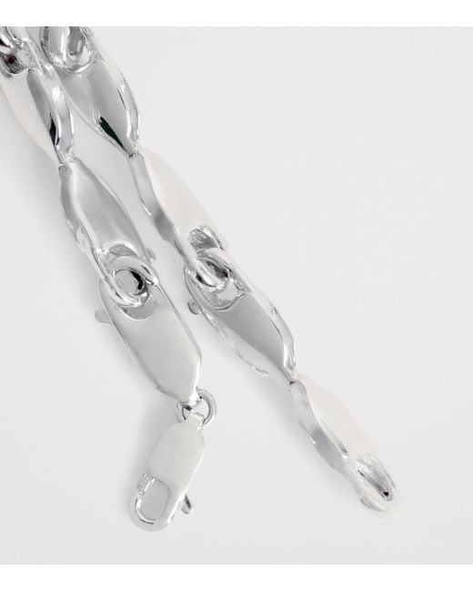 Bleue Burnham Metallic Sterling Lobster Clasp Bracelet for men