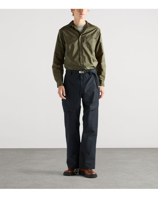 Prada Green Re-Nylon Shirt for men