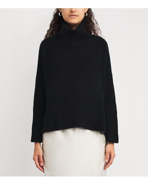 MAX&Co. Black Cashmere Rollneck Sweater