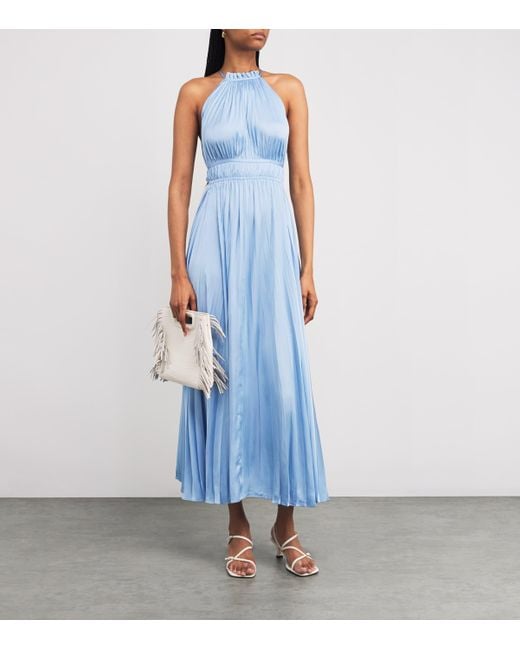 off one shoulder midi dress A-Line One-Shoulder Midi Party Dress