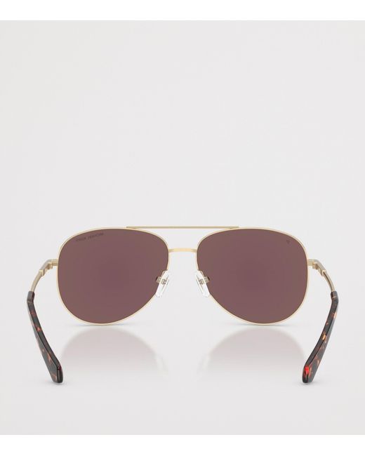 Michael Kors Green Perledo Pilot Sunglasses