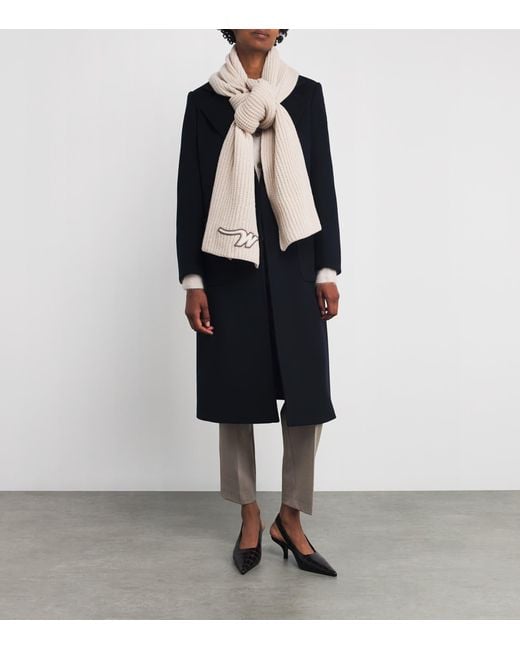 MAX&Co. Black Wool Runaway Coat