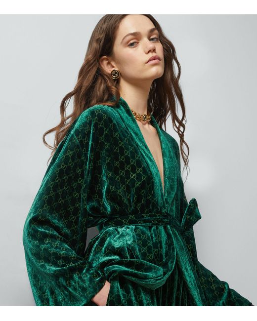 Gucci Green Velvet Robe
