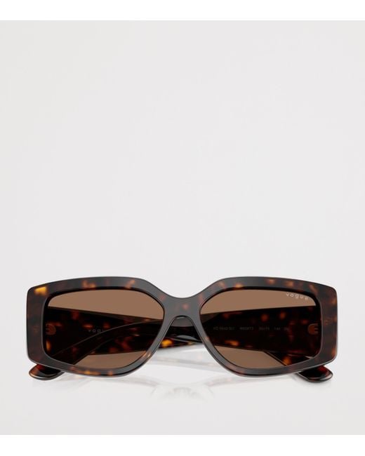 Vogue Brown Acetate Vo5642Su Rectangle Sunglasses