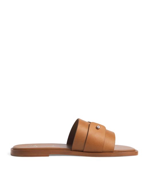 Christian Louboutin Brown Chambelimule Leather Sandals for men