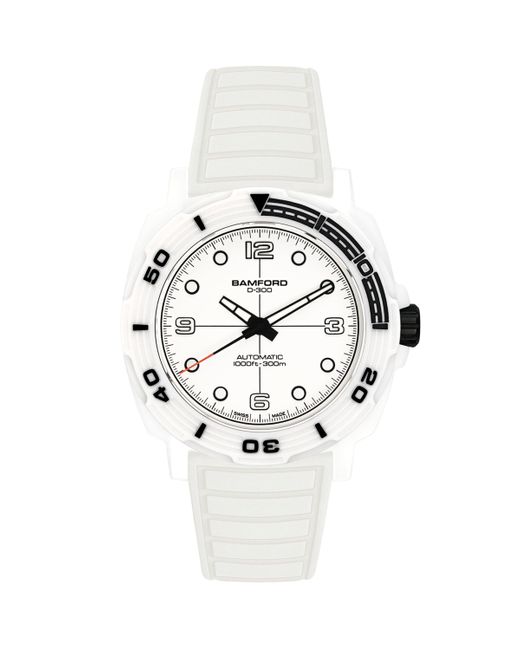 BAMFORD LONDON White Ceramic D-300 Dive Watch