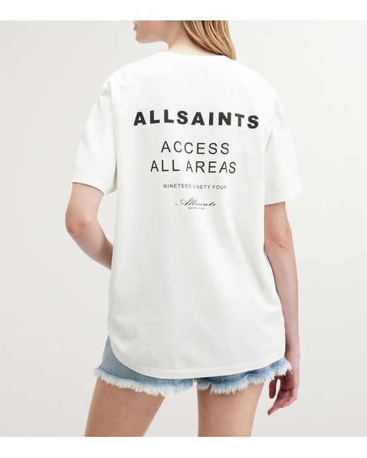 AllSaints White Logo T-shirt